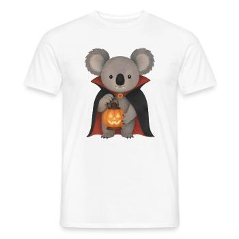 Vampirkoala und Kürbislaterne - Männer T-Shirt - Weiß - Vorne - AI Model Male 178 dark (178cm)