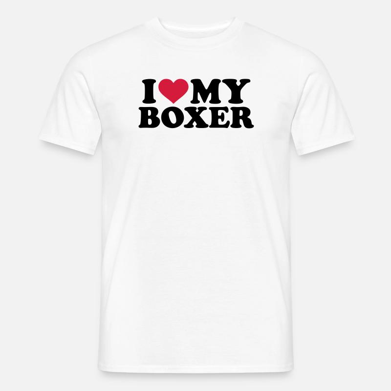 Boxer - Männer T-Shirt - Weiß