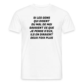 Humour - Drôle - Blague - Rire - Fun - Cool - T-shirt homme - blanc - Devant - AI Model Male 178 dark (178cm)