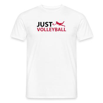 Just Volleyball - Männer T-Shirt - Weiß - Vorne - AI Model Male 178 dark (178cm)