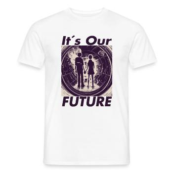 Its our future No1 - Männer T-Shirt - Weiß - Vorne - AI Model Male 178 dark (178cm)