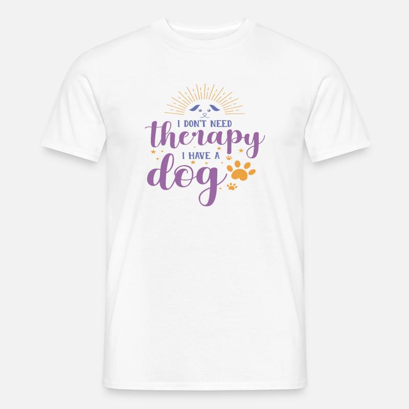 No Therapy - Männer T-Shirt - Weiß