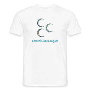 halbmonde e 733 - Männer T-Shirt - Weiß - Vorne - AI Model Male 178 dark (178cm)