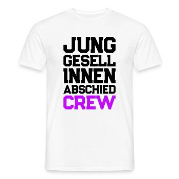 Enterrement de vie de jeune fille Crew Enterrement de vie de garçon - T-shirt homme - blanc - Devant - AI Model Male 178 dark (178cm)