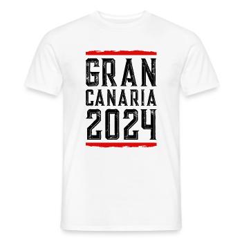 Gran Canaria 2024 - T-shirt homme - blanc - Devant - AI Model Male 178 dark (178cm)