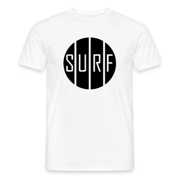 SURF - Männer T-Shirt - Weiß - Vorne - AI Model Male 178 dark (178cm)