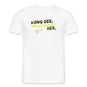 lundi - T-shirt homme - blanc - Devant - AI Model Male 178 dark (178cm)