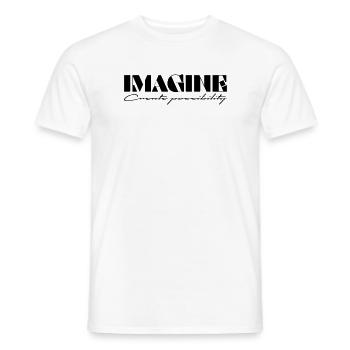 Imagine Create possibility - Männer T-Shirt - Weiß - Vorne - AI Model Male 178 dark (178cm)