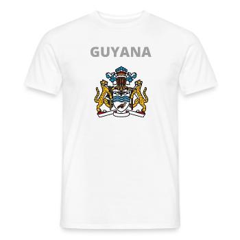 GUYANA LION - T-shirt homme - blanc - Devant - AI Model Male 178 dark (178cm)