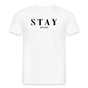 Restez bizarre - T-shirt homme - blanc - Devant - AI Model Male 178 dark (178cm)