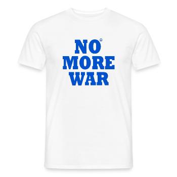 No more war - Männer T-Shirt - Weiß - Vorne - AI Model Male 178 dark (178cm)