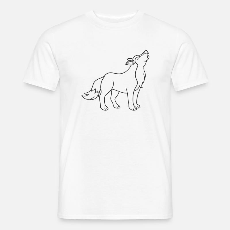 Wolf, Wölfe, Geschenk, Geschenkidee - Männer T-Shirt - Weiß