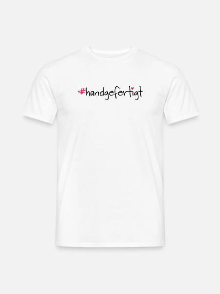 #handgefertigt - Männer T-Shirt - Weiß