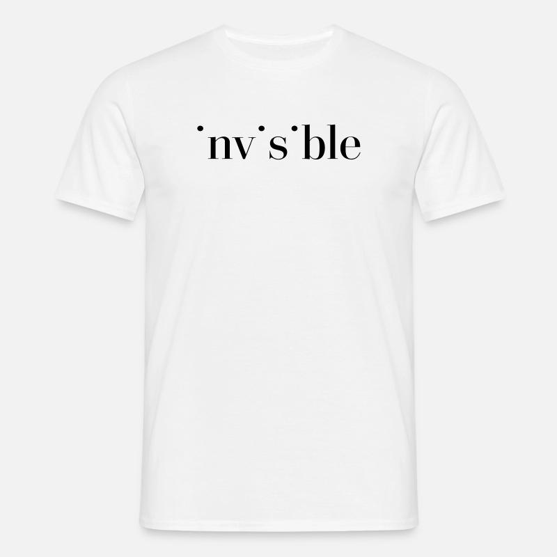invisible - Männer T-Shirt - Weiß
