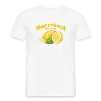 Marrakech - Reise - Uralub - Marrakesch - Marokko - Männer T-Shirt - Weiß - Vorne - AI Model Male 178 dark (178cm)