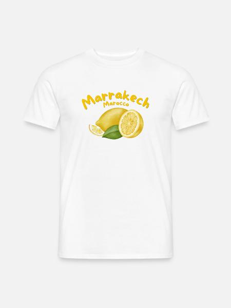 Marrakech - Voyage - Vacances - Marrakech - Maroc - T-shirt homme - blanc