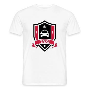 Taxi - Männer T-Shirt - Weiß - Vorne - AI Model Male 178 dark (178cm)