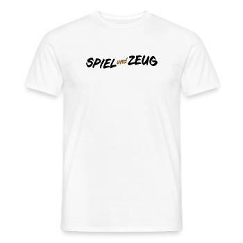 Spiel und Zeug - Männer T-Shirt - Weiß - Vorne - AI Model Male 178 dark (178cm)