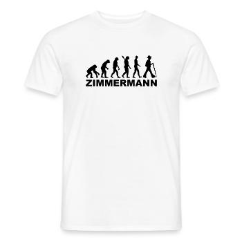 Zimmermann - Männer T-Shirt - Weiß - Vorne - AI Model Male 178 dark (178cm)