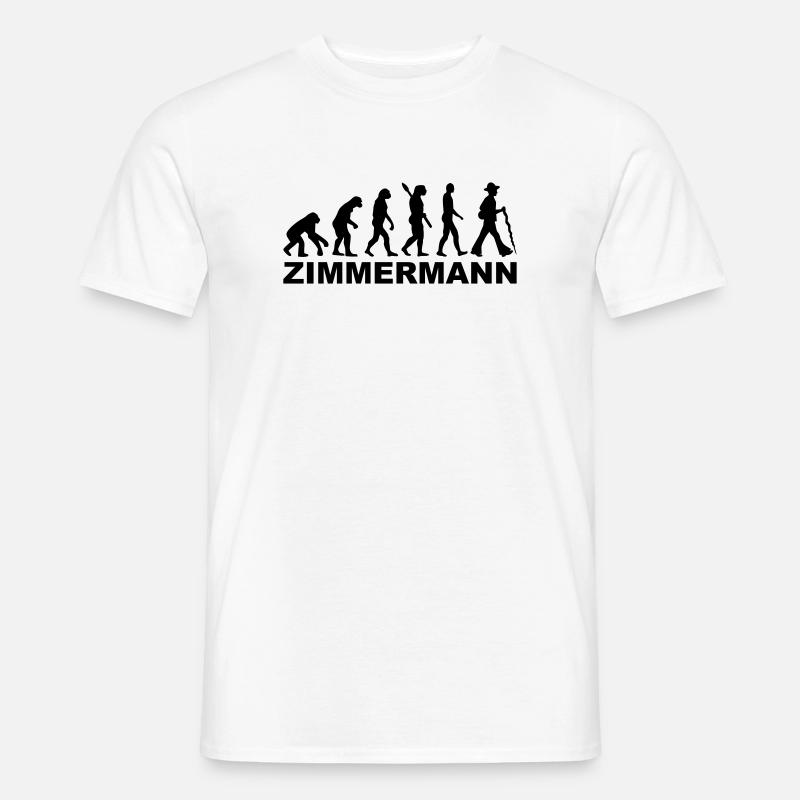 Zimmermann - Männer T-Shirt - Weiß