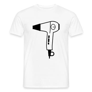 Föhn - Männer T-Shirt - Weiß - Vorne - AI Model Male 178 dark (178cm)