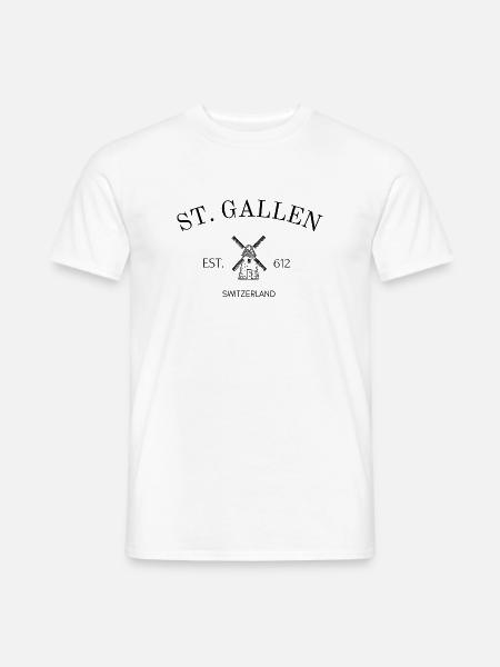 St Gallen - Schweiz - Sant Gallen - Universität - Männer T-Shirt - Weiß