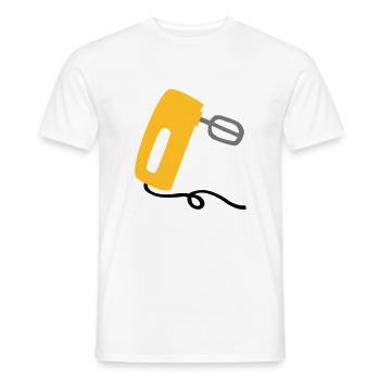 Mixer - Männer T-Shirt - Weiß - Vorne - AI Model Male 178 dark (178cm)