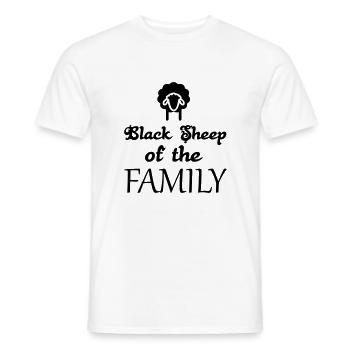 Black sheep of the family - Männer T-Shirt - Weiß - Vorne - AI Model Male 178 dark (178cm)