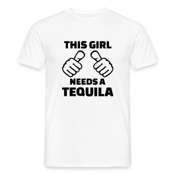 Tequila - Men's T-Shirt - white - Front - AI Model Male 178 dark (178cm)