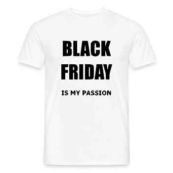 Black Friday Shoppingqueen - Männer T-Shirt - Weiß - Vorne - AI Model Male 178 dark (178cm)