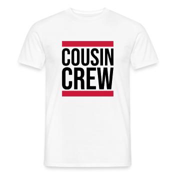 Leader Cousin Crew Team - T-shirt homme - blanc - Devant - AI Model Male 178 dark (178cm)