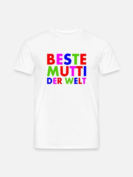 Beste mutti der welt - Männer T-Shirt - Weiß