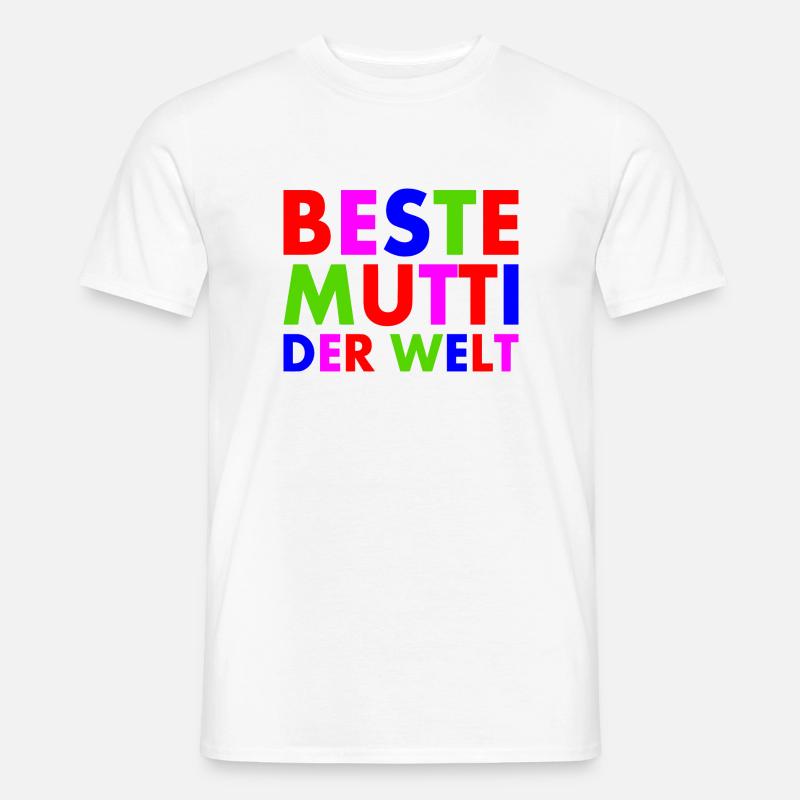 Beste mutti der welt - Männer T-Shirt - Weiß