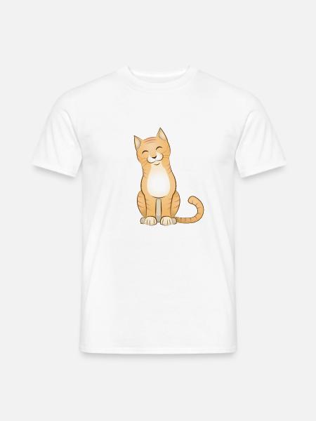 Stubentiger - Männer T-Shirt - Weiß