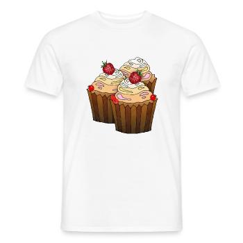 Cakes - Men's T-Shirt - white - Front - AI Model Male 178 dark (178cm)