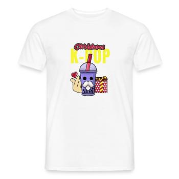 KPOP NOËL 4 - T-shirt homme - blanc - Devant - AI Model Male 178 dark (178cm)