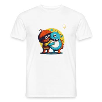 WIR SIND VERSCHIEDEN UND GLEICH - Männer T-Shirt - Weiß - Vorne - AI Model Male 178 dark (178cm)