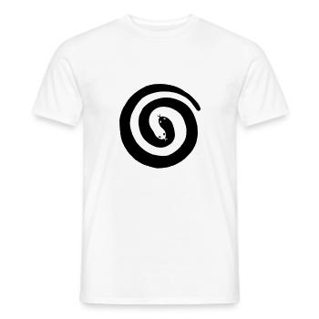 Yin-Yang Schlangen - Männer T-Shirt - Weiß - Vorne - AI Model Male 178 dark (178cm)
