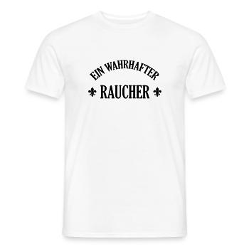 Raucher Raucherin Rauchen Tabak Zigarette Cannabis - Männer T-Shirt - Weiß - Vorne - AI Model Male 178 dark (178cm)