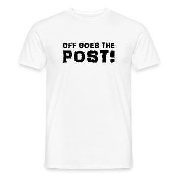 Post - Denglisch - Spruch - Männer T-Shirt - Weiß - Vorne - AI Model Male 178 dark (178cm)