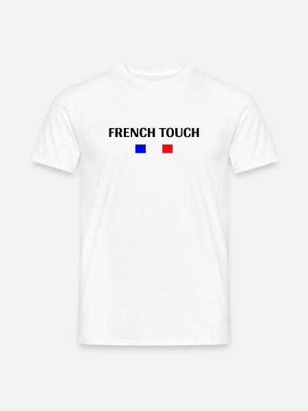 "French Touch" Französisches Touch-Design - Männer T-Shirt - Weiß