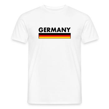 Deutschland - Männer T-Shirt - Weiß - Vorne - AI Model Male 178 dark (178cm)