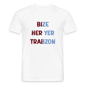 Bize heryer Trabzon - Männer T-Shirt - Weiß - Vorne - AI Model Male 178 dark (178cm)