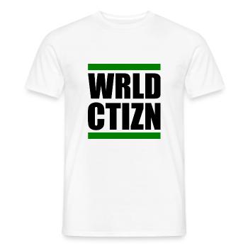 world citizen - T-shirt homme - blanc - Devant - AI Model Male 178 dark (178cm)