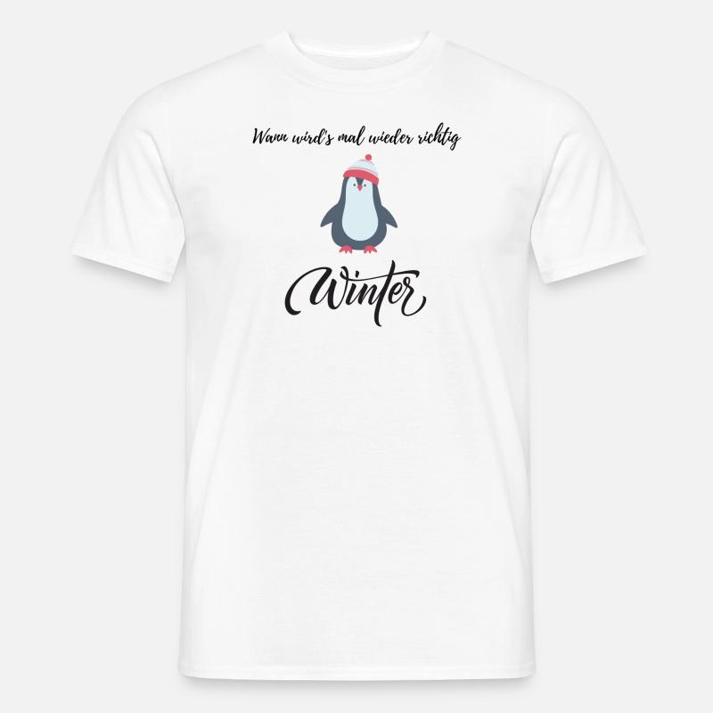 When will it be really winter again? - Men’s T-shirt - white