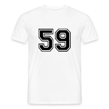 59 - Männer T-Shirt - Weiß - Vorne - AI Model Male 178 dark (178cm)