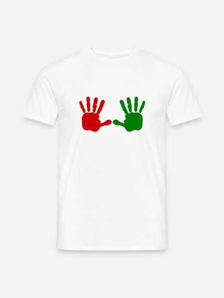 Iran - Iran - Rote hand - blut hand - Männer T-Shirt - Weiß