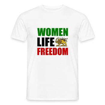 Women life freedom - T-shirt homme - blanc - Devant - AI Model Male 178 dark (178cm)