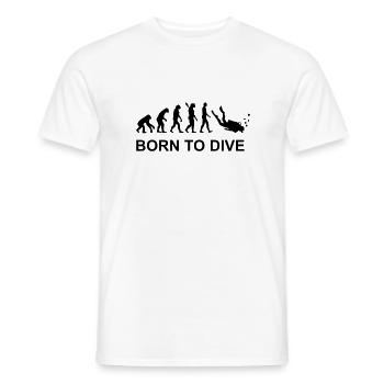 Évolution Plongée - T-shirt homme - blanc - Devant - AI Model Male 178 dark (178cm)