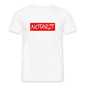 Notarzt - Männer T-Shirt - Weiß - Vorne - AI Model Male 178 dark (178cm)